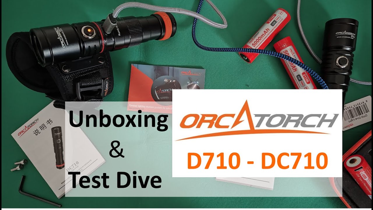OrcaTorch D710-DC710   Unboxing & Test Dive