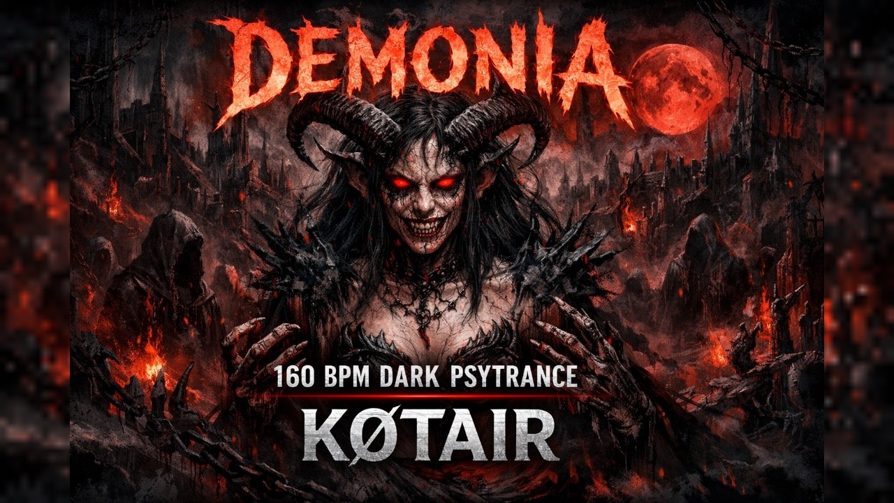 DEMONIA | 160 BPM DARK Psytrance | KØTAIR