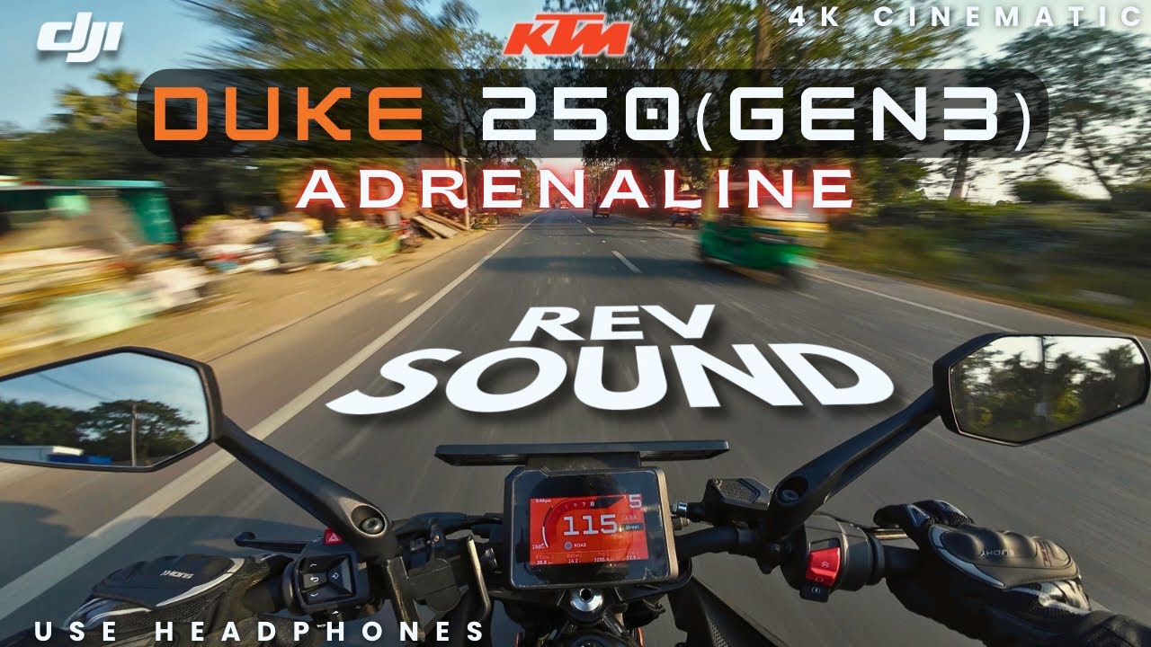 KTM DUKE 250 GEN 3 | QUICK RIDE | ADRENALINE RUSH | PURE EXHAUST SOUND | BEAST MODE | 4K CINEMATIC 