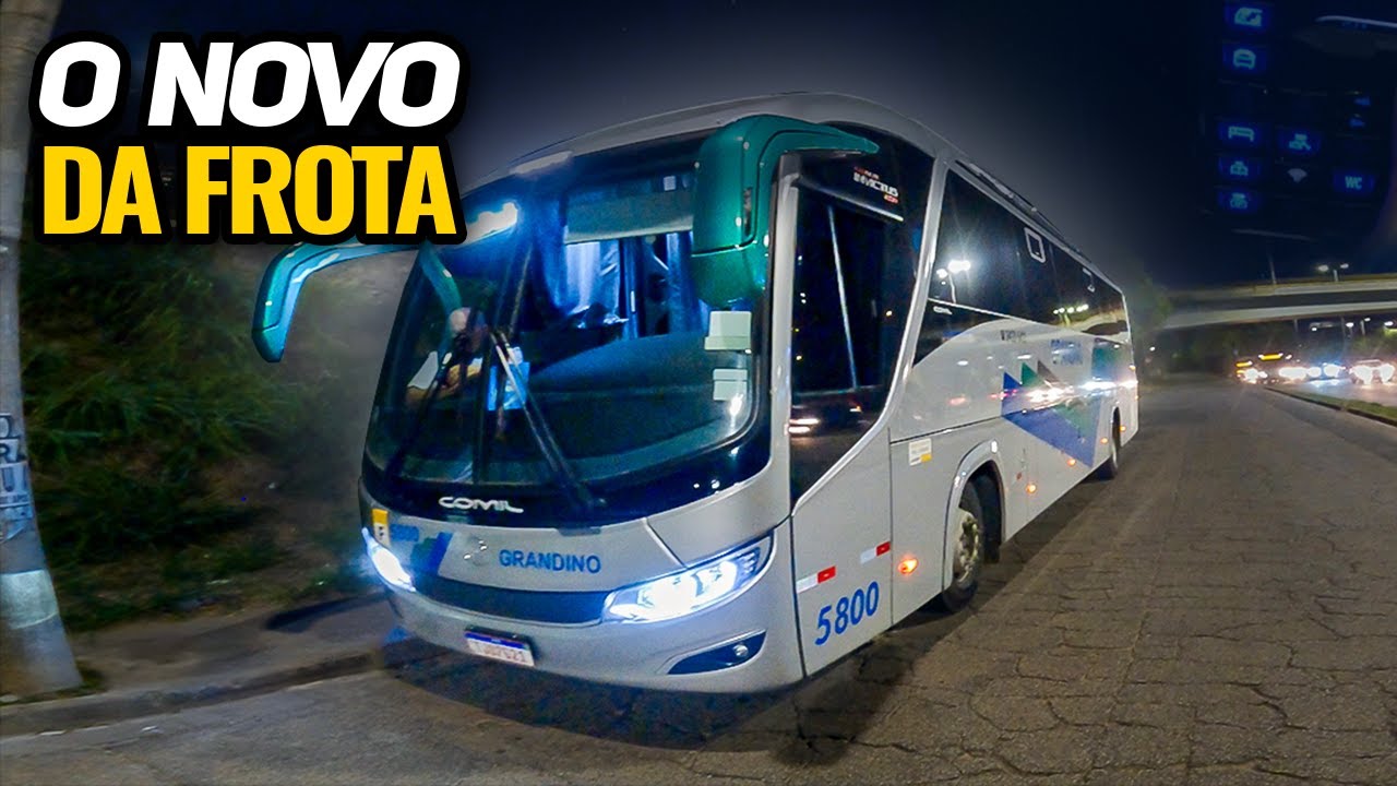 Mostrando o interior do novo Ônibus 2025 da Grandino