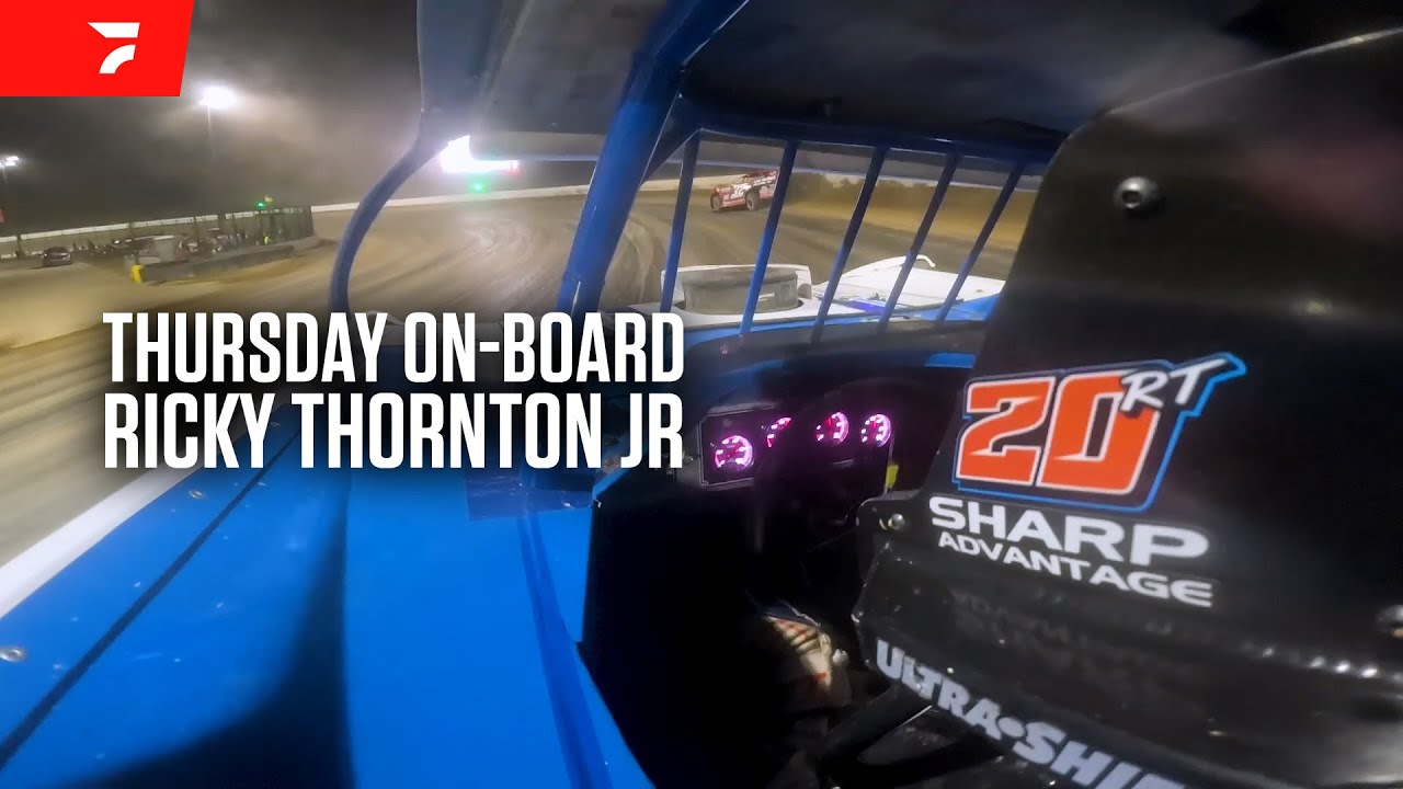 On-Board: Ricky Thornton Jr Rips The Fence To Thursday Eldora Dirt Late Model Dream Win