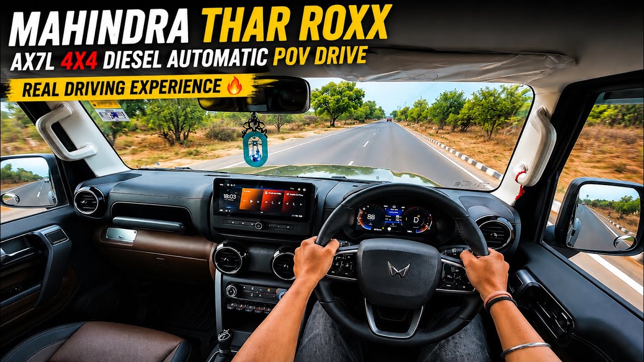 Mahindra Thar ROXX AX7L 4x4 Diesel Automatic POV Drive Real Driving Experience 🔥 | Anurag Imley