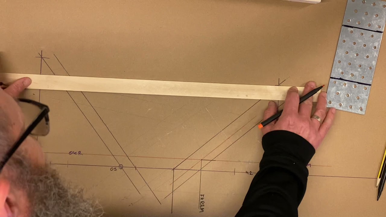 optegning af plankekel med lodret afsk&aelig;ring til opsn&oslash;ring