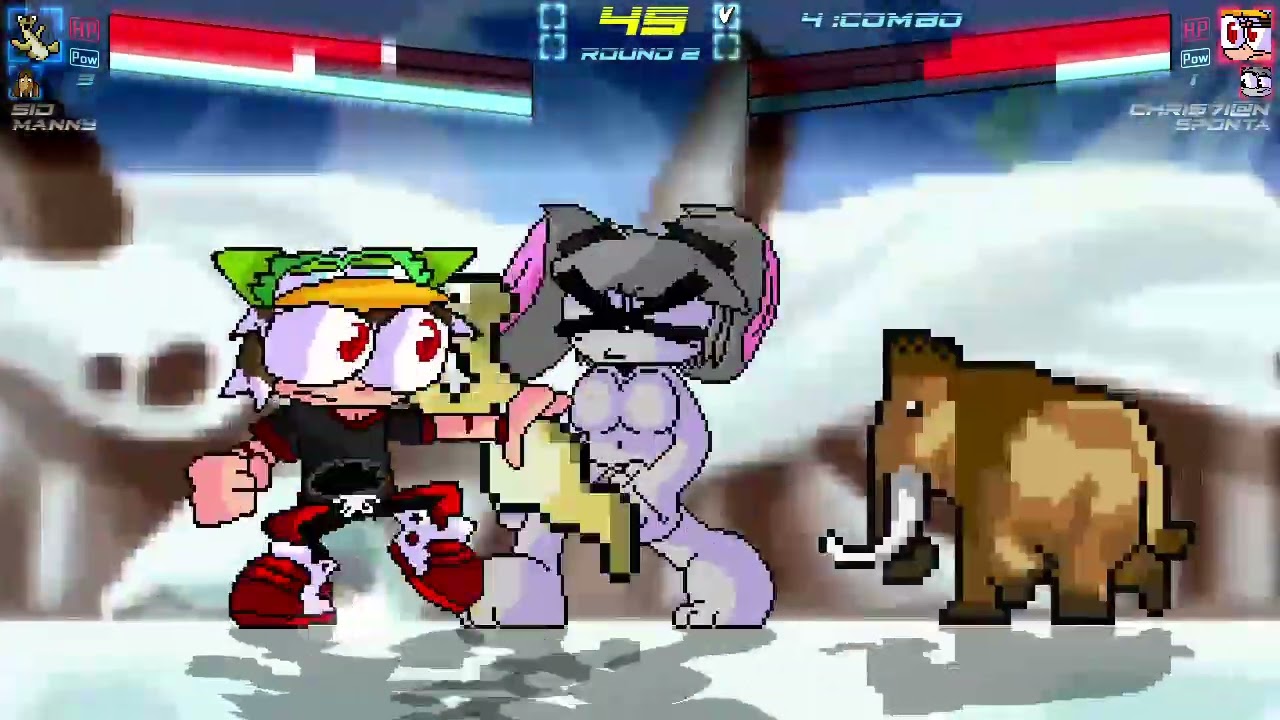 Mugen Battle - Sid (Me) and Manny VS Chri$7i@n and Sponta