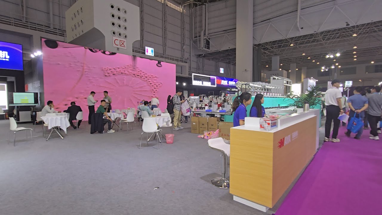 Walkthrough Maya Booth in Biggest embroidery machine exhibition in South China.