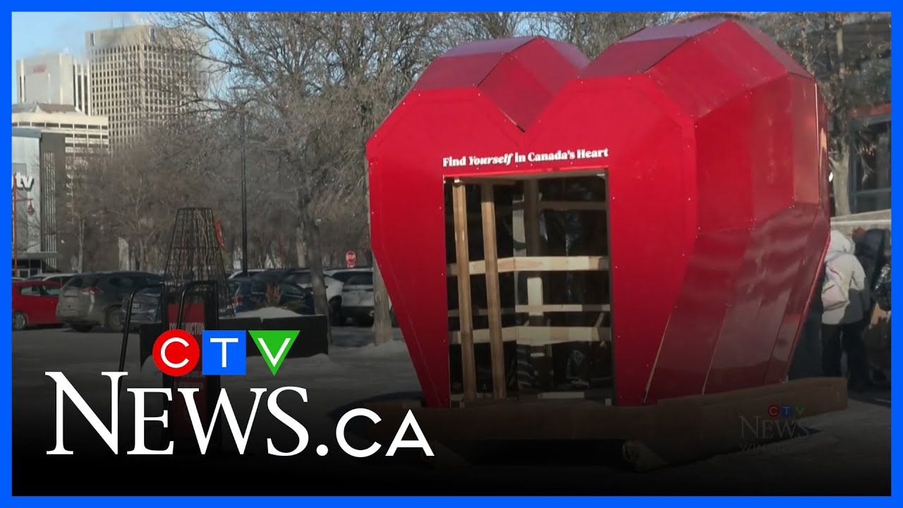 Warming huts at The Forks taking shape