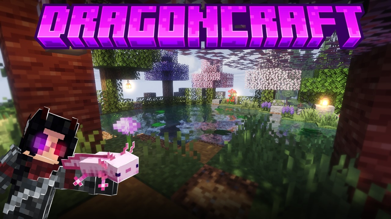 Axolotl Lake | Dragoncraft Episode 8 | Modded Minecraft
