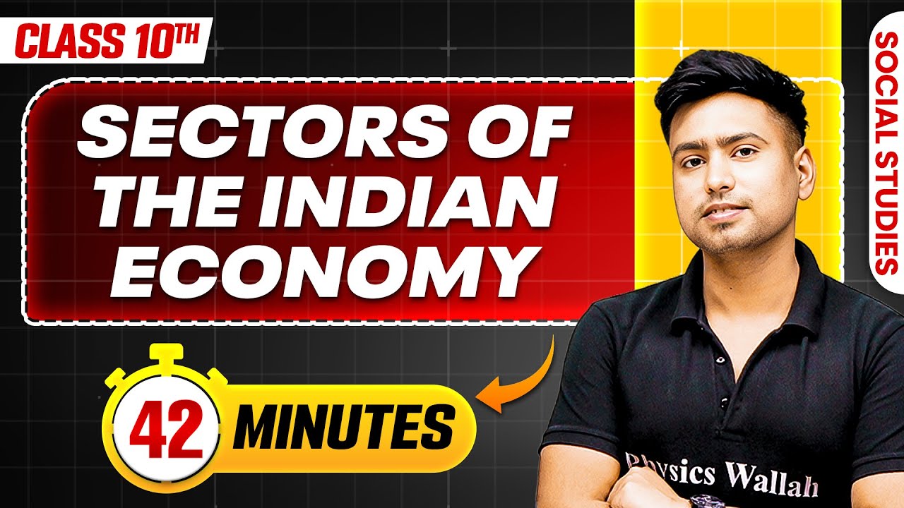 Sectors of the Indian Economy in 42 Minutes || Mind Map Series for Class 10th