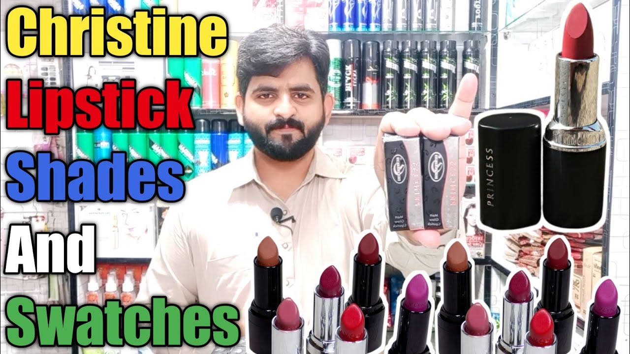 Christine lipstick shades and swatches and numbers |