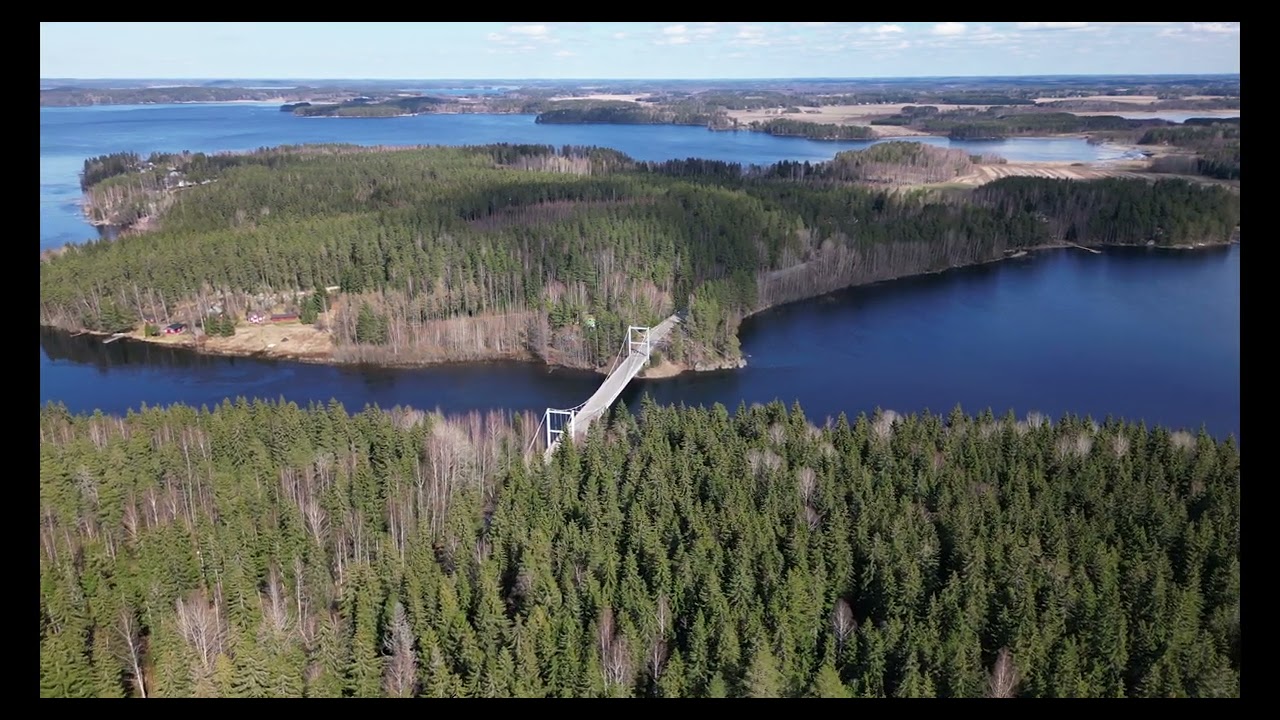 Iitin kirkonkyl&auml; ja Virran silta. Iitti and Virran silta bridge, Finland. DJI Mini 3 Pro.