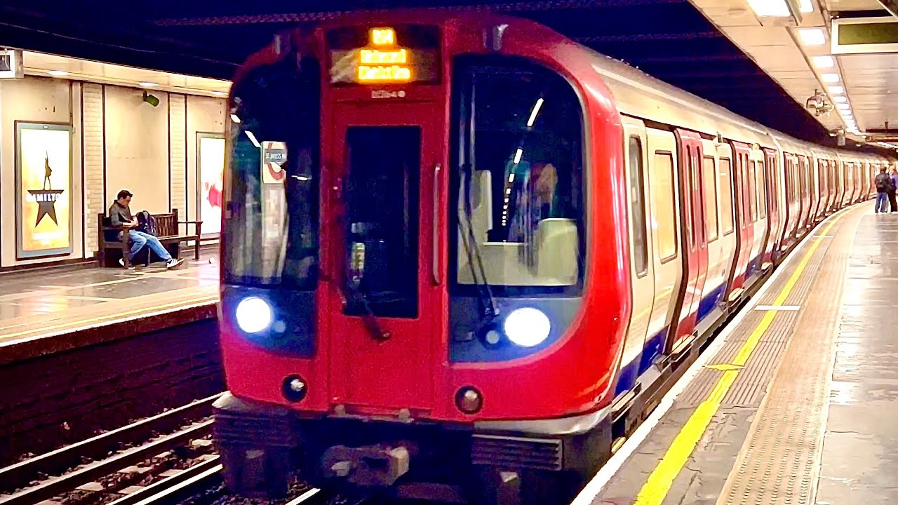 Sound of S7 Stock Train Arriving and Departing on the London Underground District Line