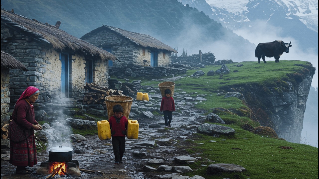 As&iacute; se vive en las ALDEAS M&Aacute;S AISLADAS de Nepal, vida remota en el Himalaya