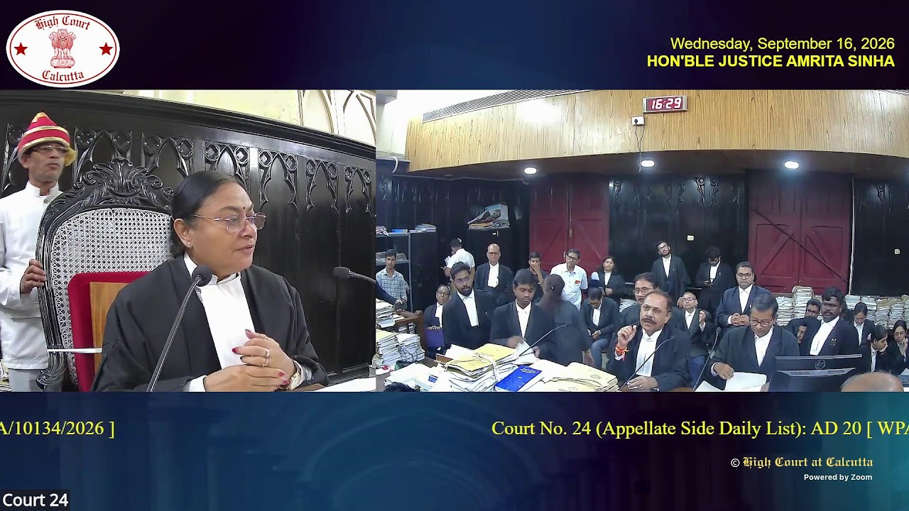 16 September 2026 | Court No. 24 | Live Streaming of the Court proceedings