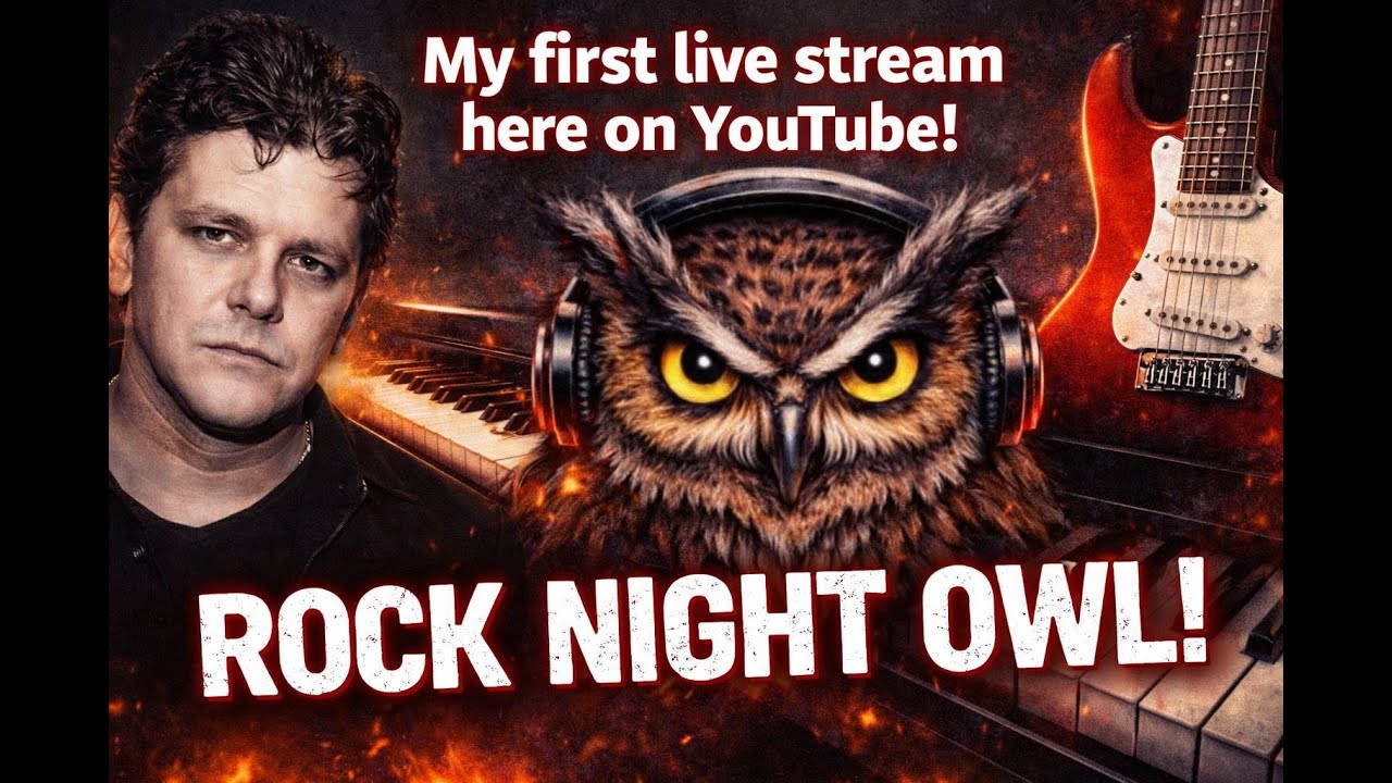 My First Live Stream on YouTube — Enjoy! | Rock Night Owl Live Session