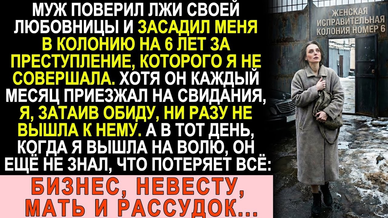 Муж отправил меня на зону из-за лживой любовницы. Спустя 6 лет я вышла на волю, он потерял всё...