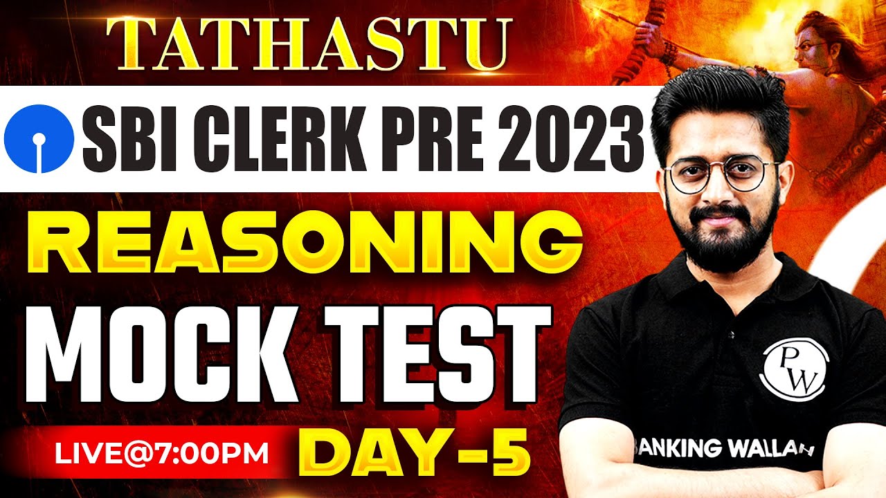 SBI Clerk 2023 | SBI Clerk Reasoning Mock Test -5 | SBI Clerk Reasoning Classes 2023 | By Sachin Sir