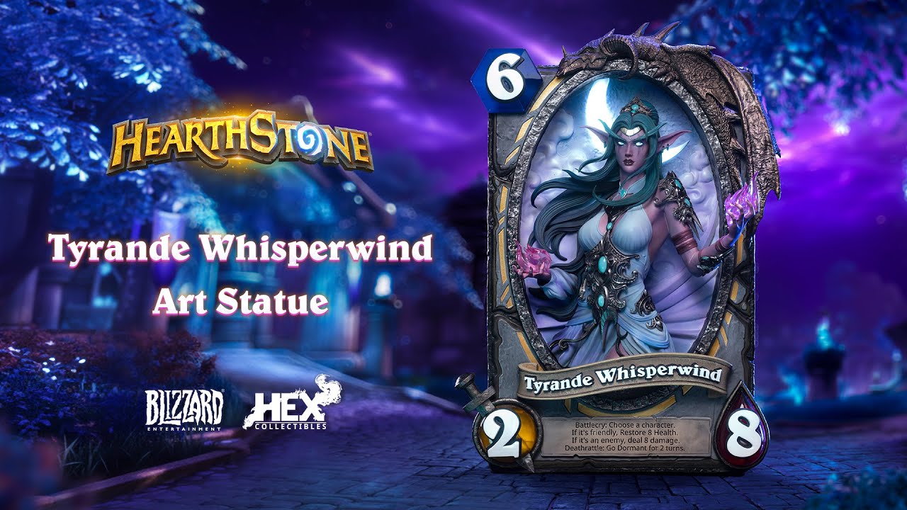 HEX Collectibles Hearthstone Tyrande Whisperwind Art Statue | Product Reveal