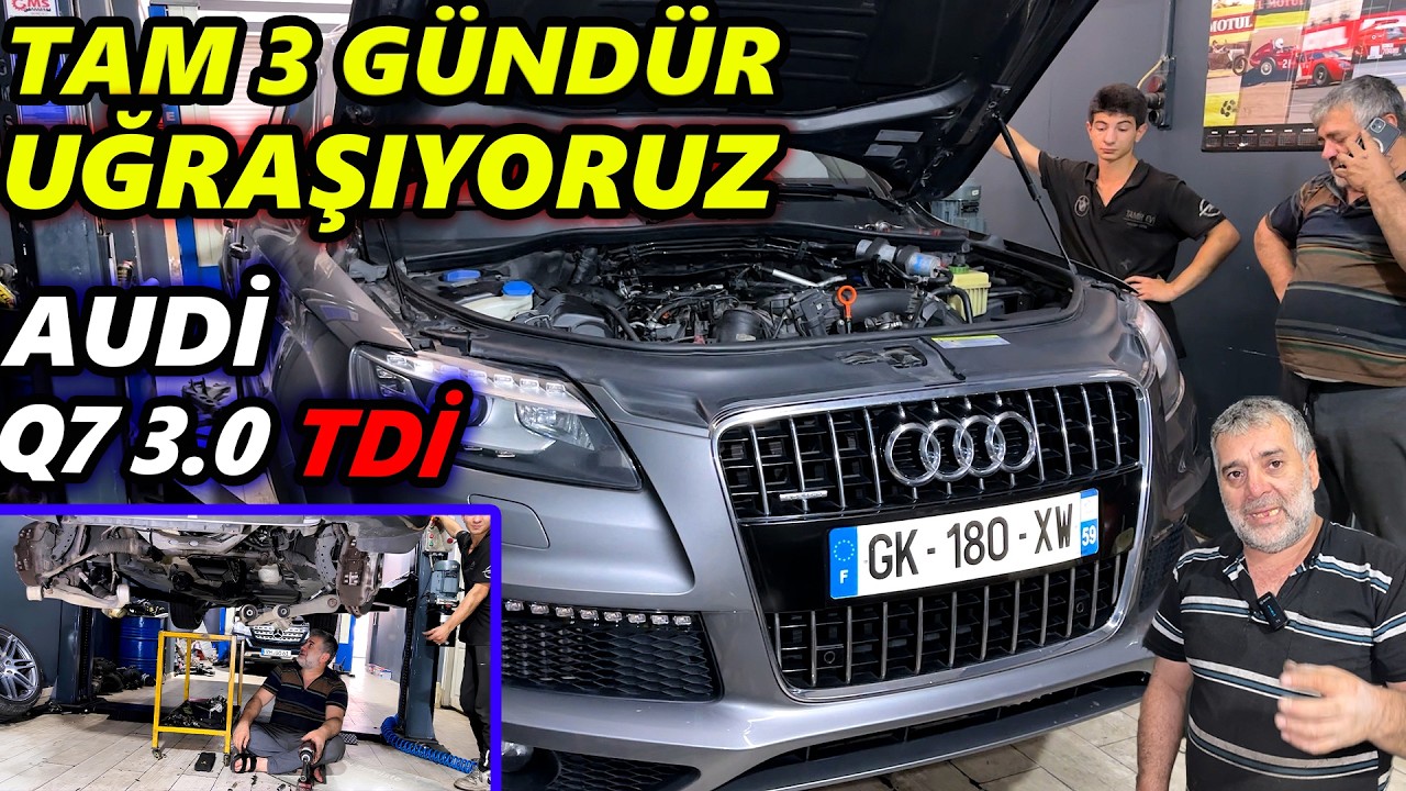 AUDİ Q7 3.0 TDİ V6 YAĞ KAÇAĞINI BİTİRMEK İÇİN 3 GÜN GECE GÜNDÜZ UĞRAŞTIK ! SÖK SÖK BİTMİYOR