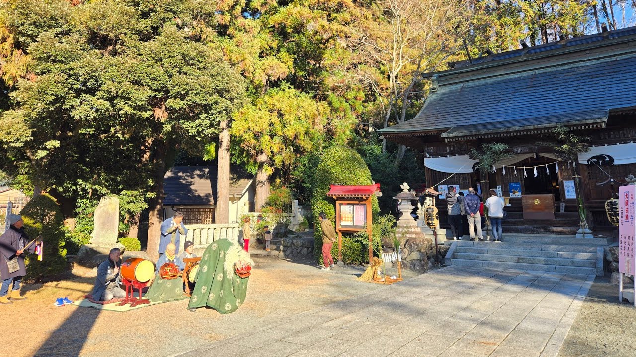 2026.01.01　伊奈宮本囃子保存会　初囃子　正一位岩走神社