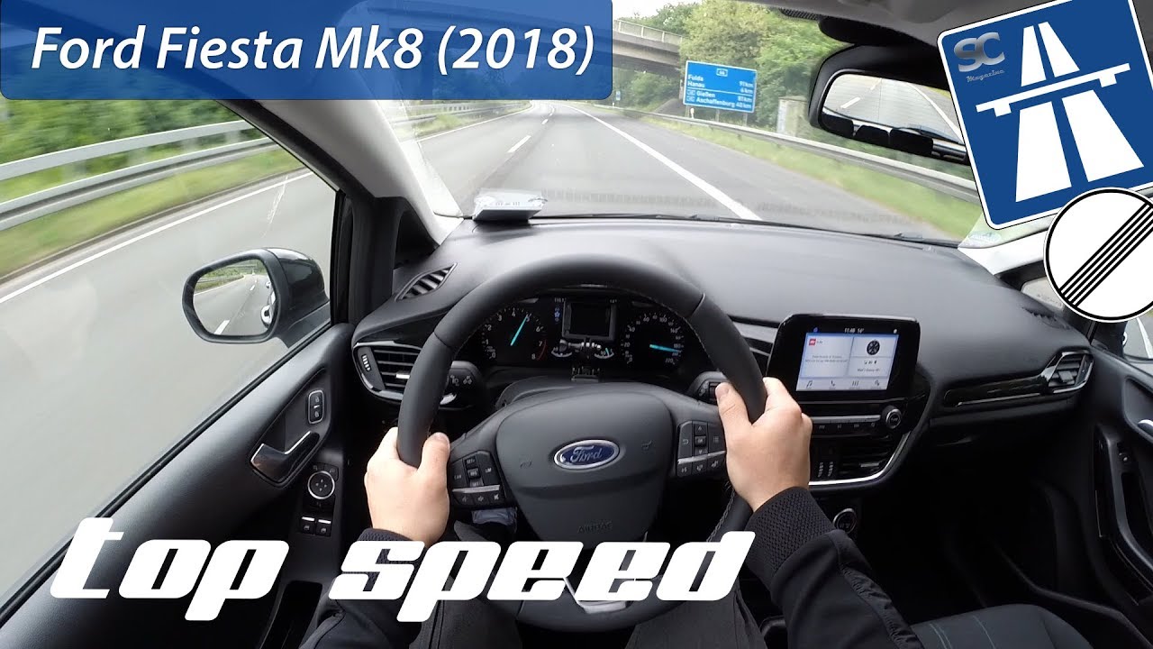 Ford Fiesta Mk8 (2018) on German Autobahn - POV Top Speed Drive
