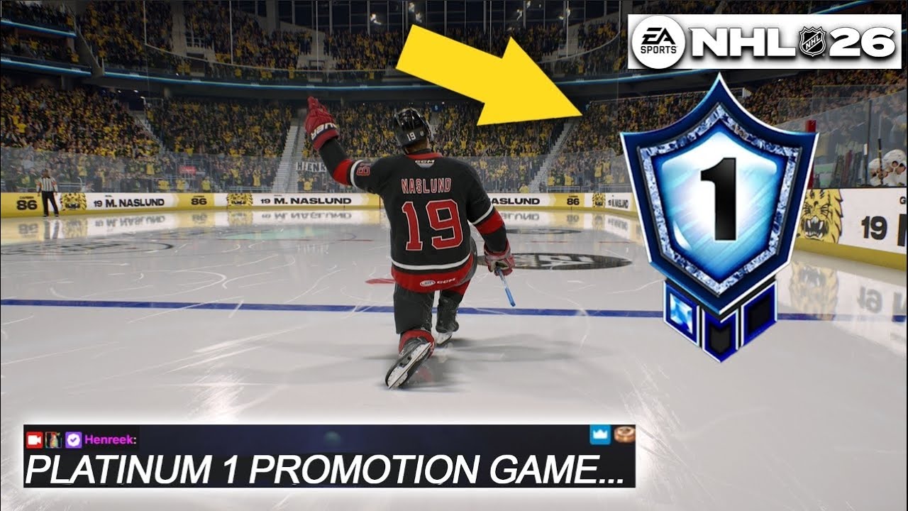 Игра за повышение до уровня Plat 1... НАПРЯЖЕННЫЙ РЕЙТИНГОВЫЙ ПРОЦЕСС NHL 26 HUT!