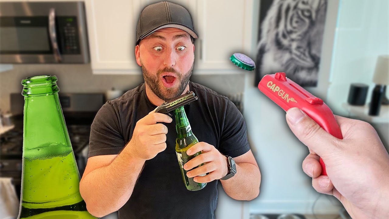 Обзор пистолета для открывания бутылок крышками