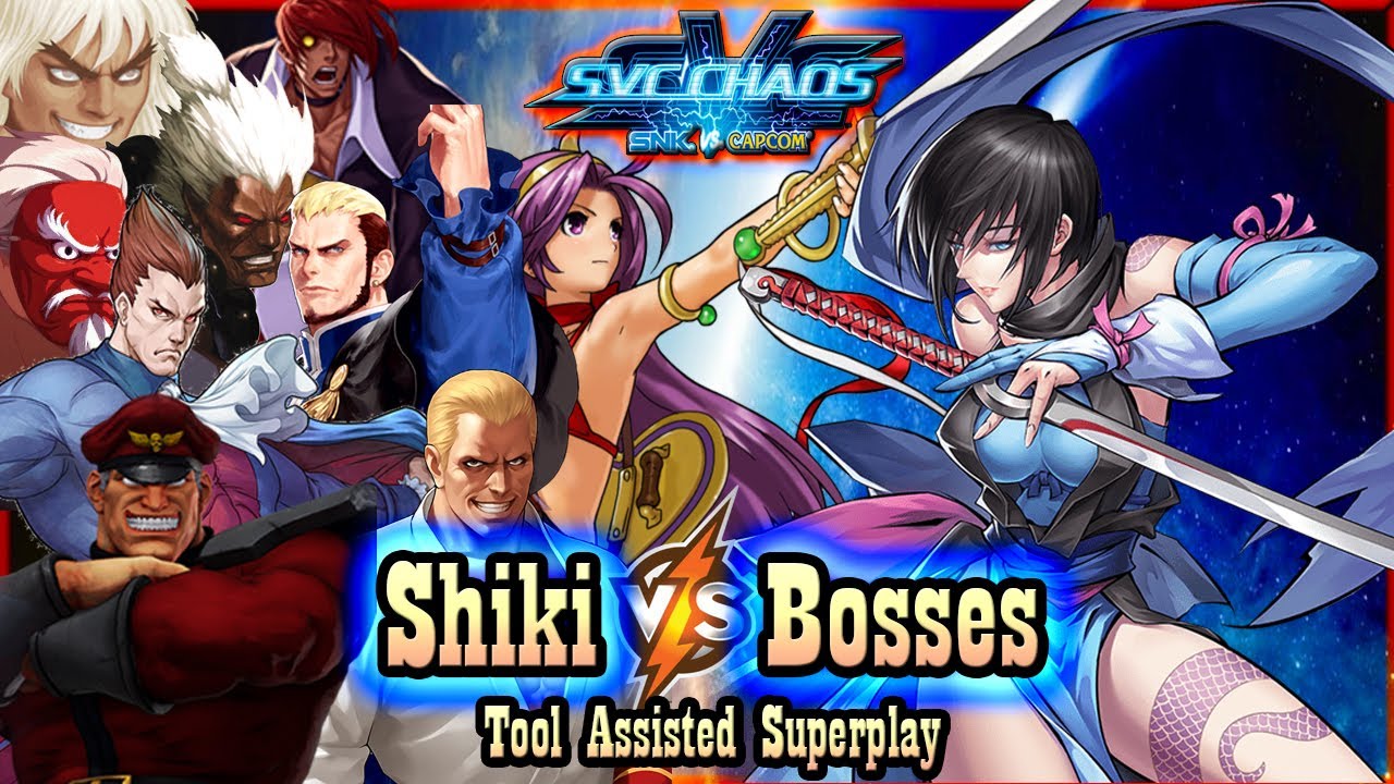 【TAS】SVC CHAOS SNK VS CAPCOM - SHIKI VS BOSSES