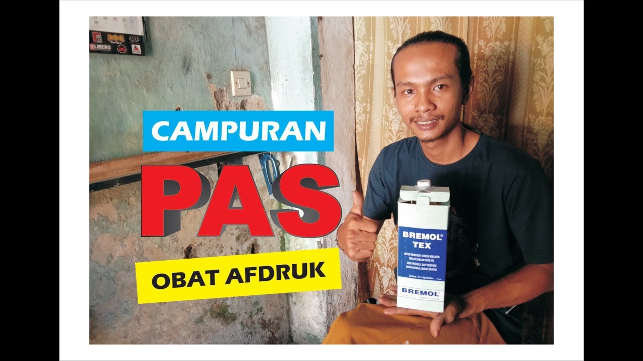 cara mencampur obat afdruk sablon-bremol tex