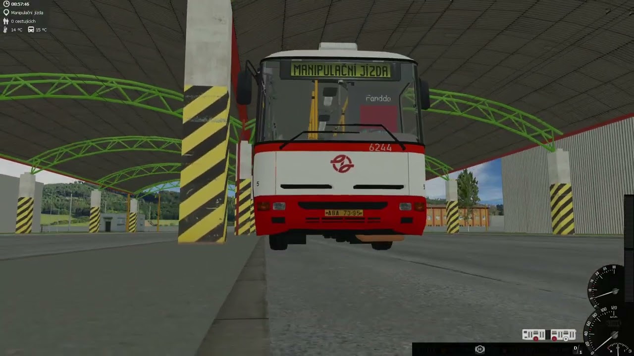 Simt Simulator  jak natankovat a opravit autobus v garaži
