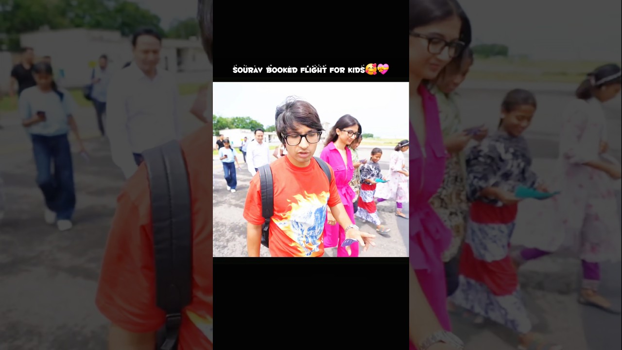 Sourav Booked Flight For Kids🥰💝#shorts #ytshorts #shortsfeed #souravjoshivlogs #fyp
