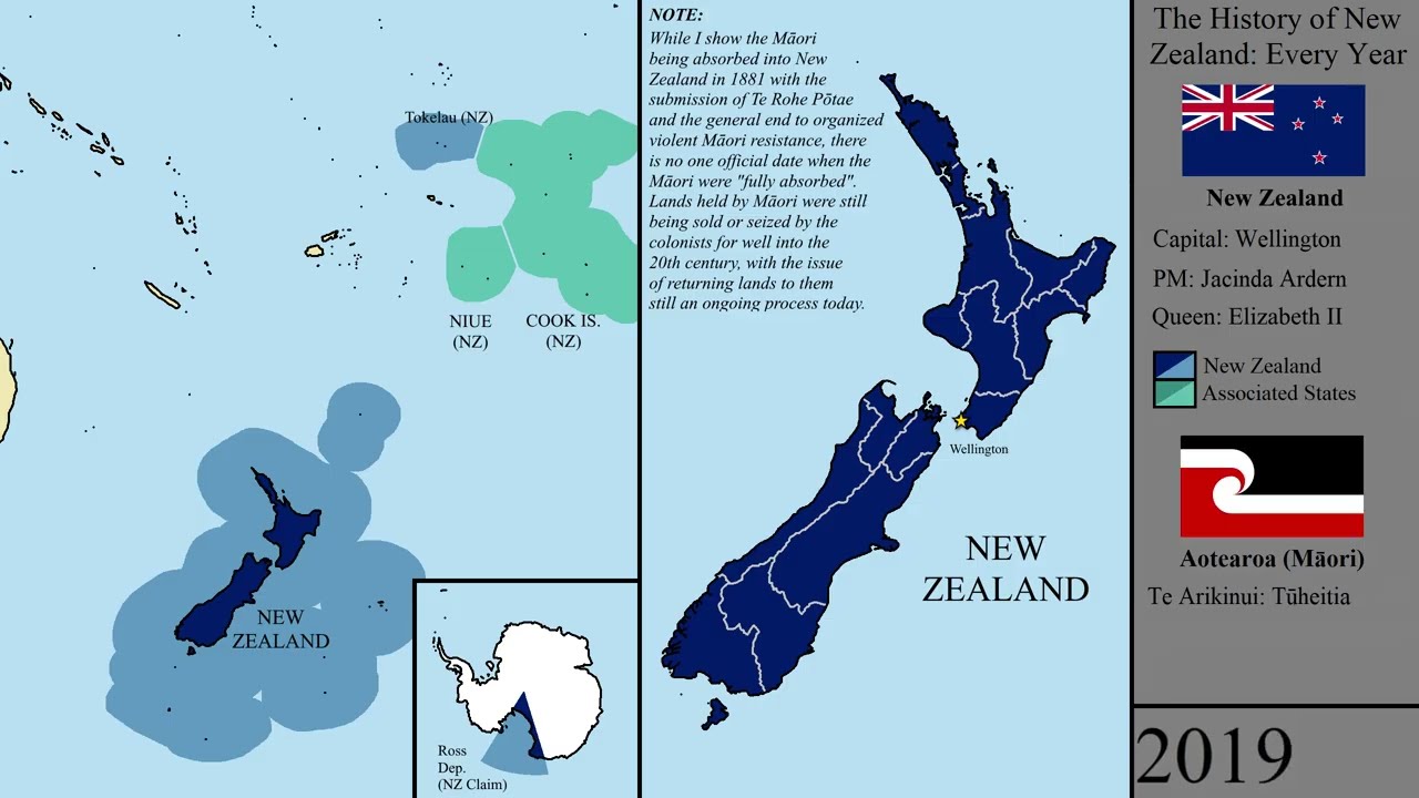 The History of New Zealand: Every Year