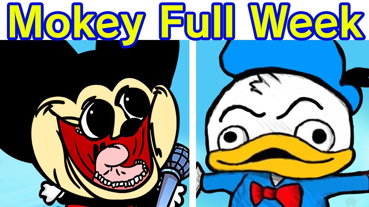 Friday Night Funkin' VS Mokey + Grooby FULL WEEK (FNF Mod) (Sr Pelo Mokey's Show)