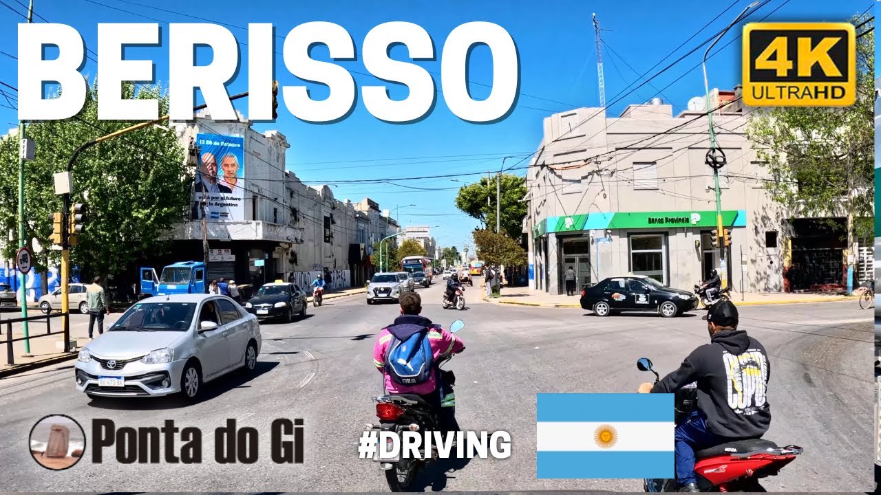 ENCANTADORA CIUDAD de BERISSO 4k - hist&oacute;rica y c&eacute;lebre CALLE NUEVA YORK - ARGENTINA  #driving 2025