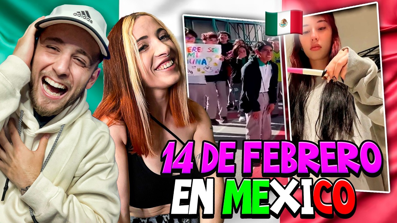 ASÍ es el  DÍA de LOS ENAMORADOS en MÉXICO!  ESPAÑOLES REACCIONAN