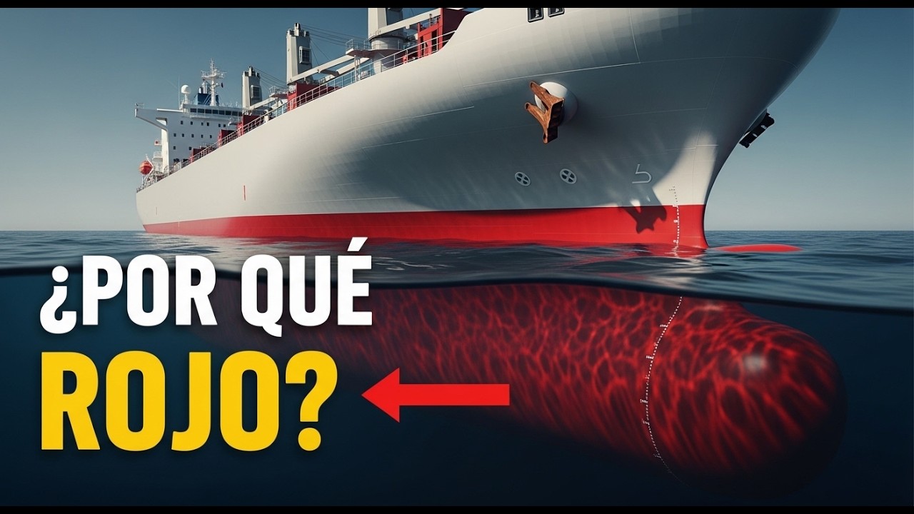 Por qué los barcos tienen la parte inferior pintada de rojo (la razón oculta)