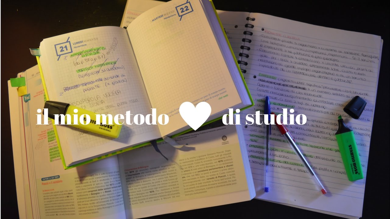 Il mio metodo di studio || sandra official