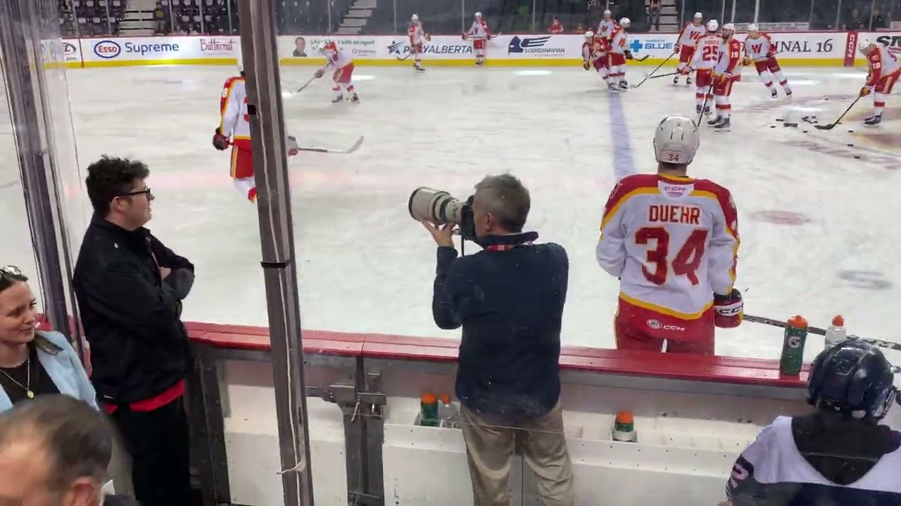 Calgary wranglers warmups