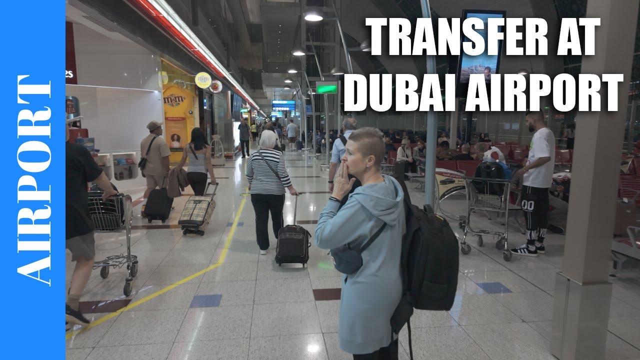 Transfer at Dubai Airport 🇦🇪 Transit Walk to Connection Flight at Dubai International Airport DXB