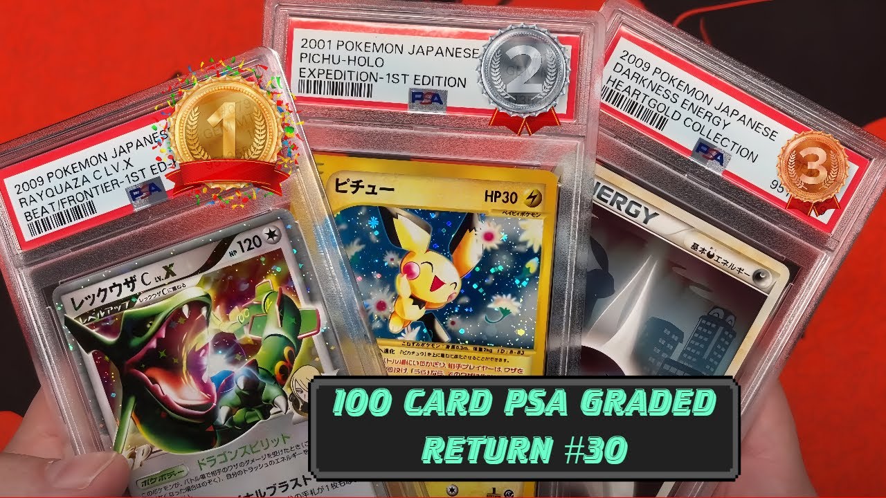 Pokémon 100 Card PSA Graded Return :#30 $1500 in Grading Fees BIRTHDAY WEEKEND! 30% OFF STOREWIDE!
