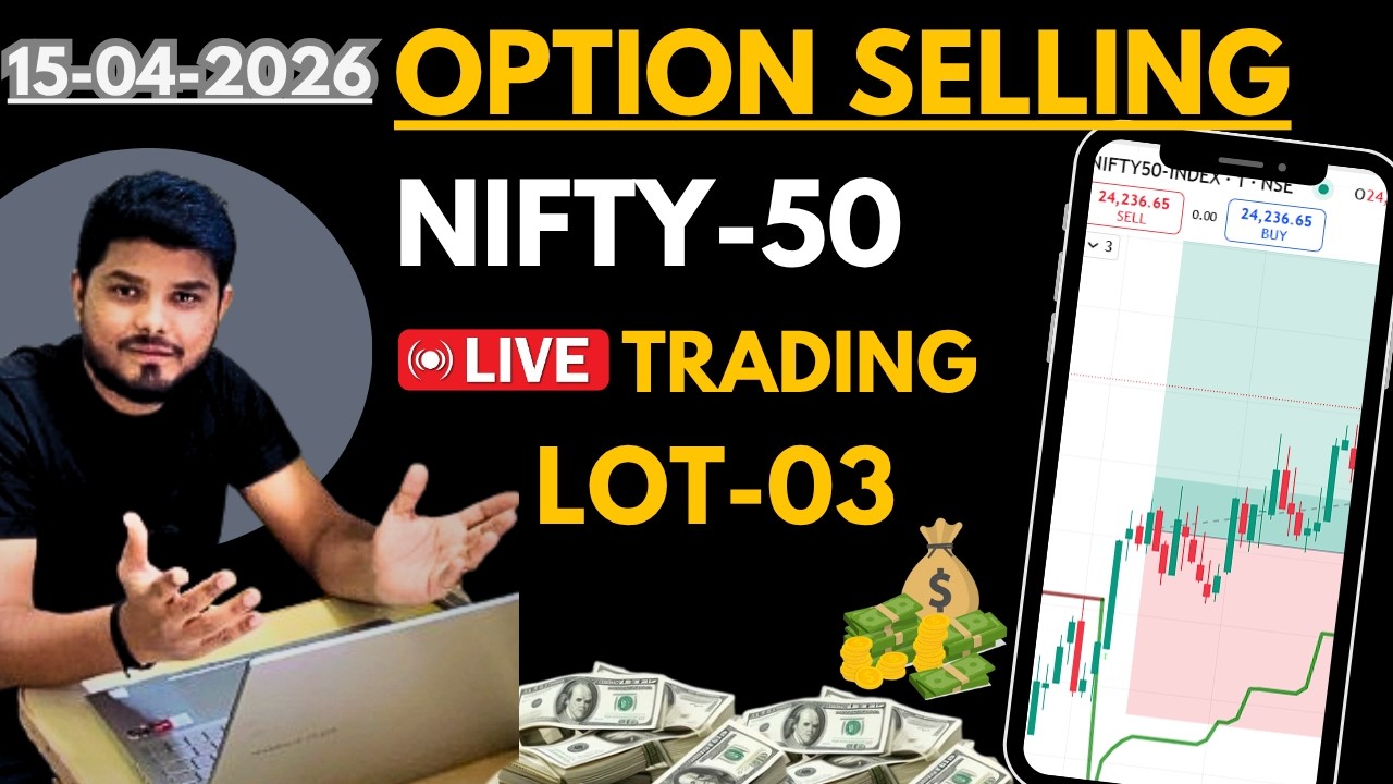 15th Apr🔥 Nifty Live Option Selling ...!!🔥📊 ...!! #trading #nifty50 #viral
