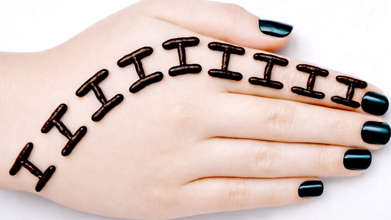 Easy Simple Front Hand Mehndi//New Stylish Mehndi Ki Design//mehandi ka design//mehndi design/