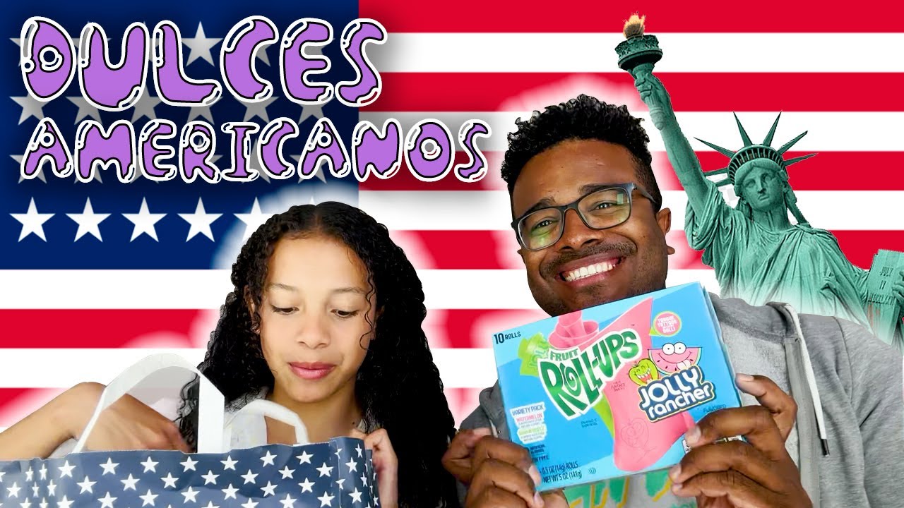 PROBANDO DULCES AMERICANOS CON MI PADRE✈️🍬😋