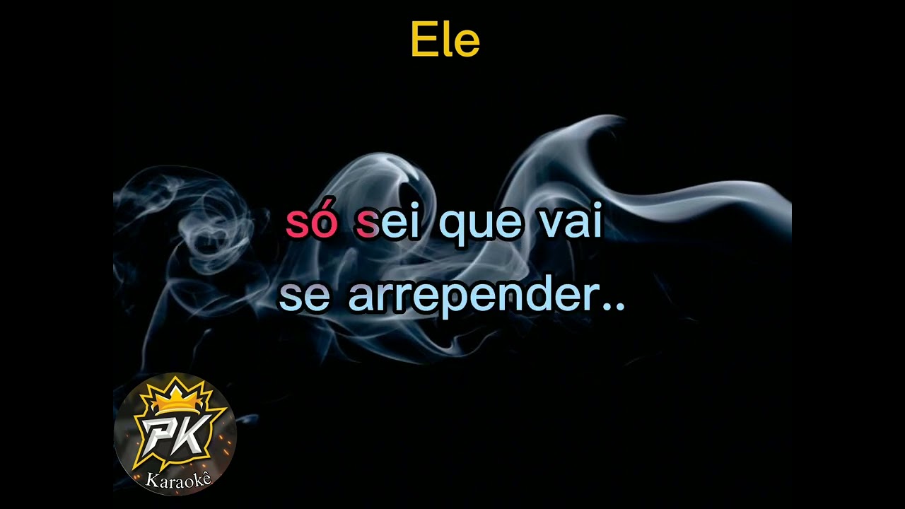 Karaokê de calcinha preta já me acostumei