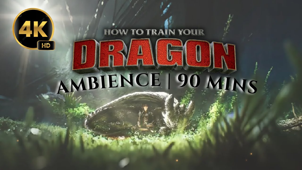 How To Train Your Dragon: Sleep with Toothless | 90 MINS of Fantasy Ambience Music #HTTYD