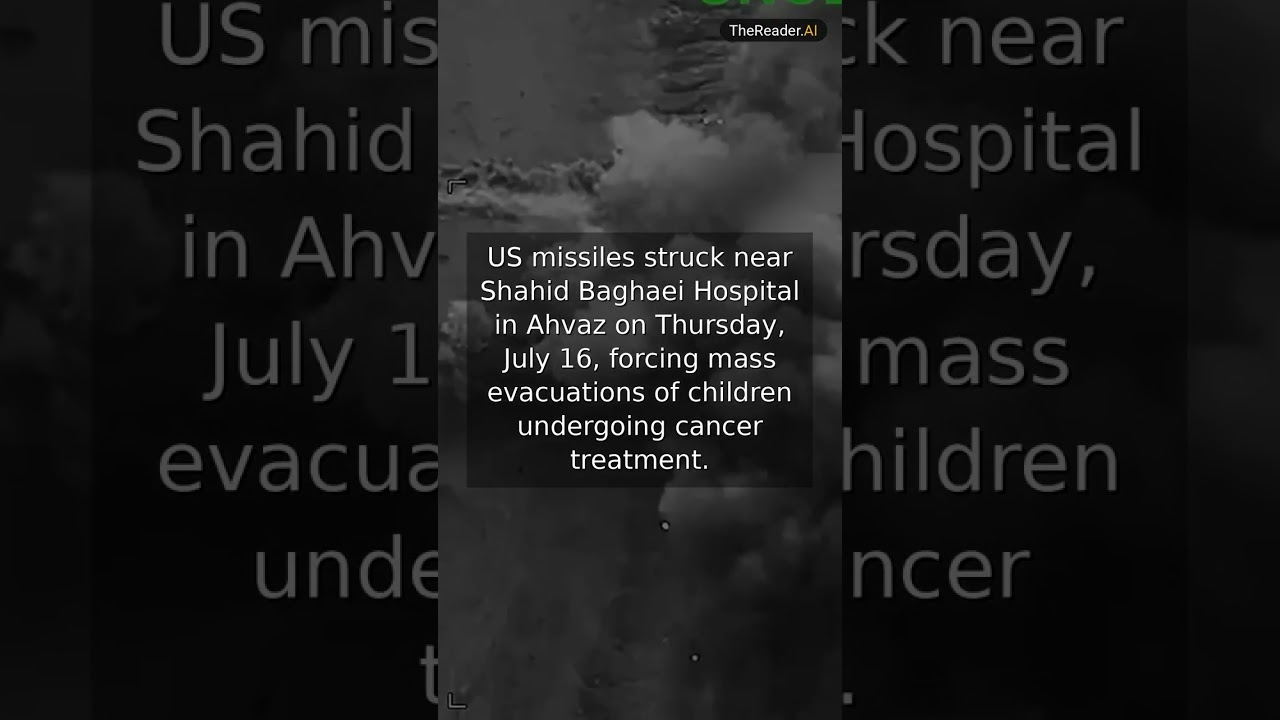 United States missiles strike near Iranian hospital forcing emergency evacuations | #Shorts