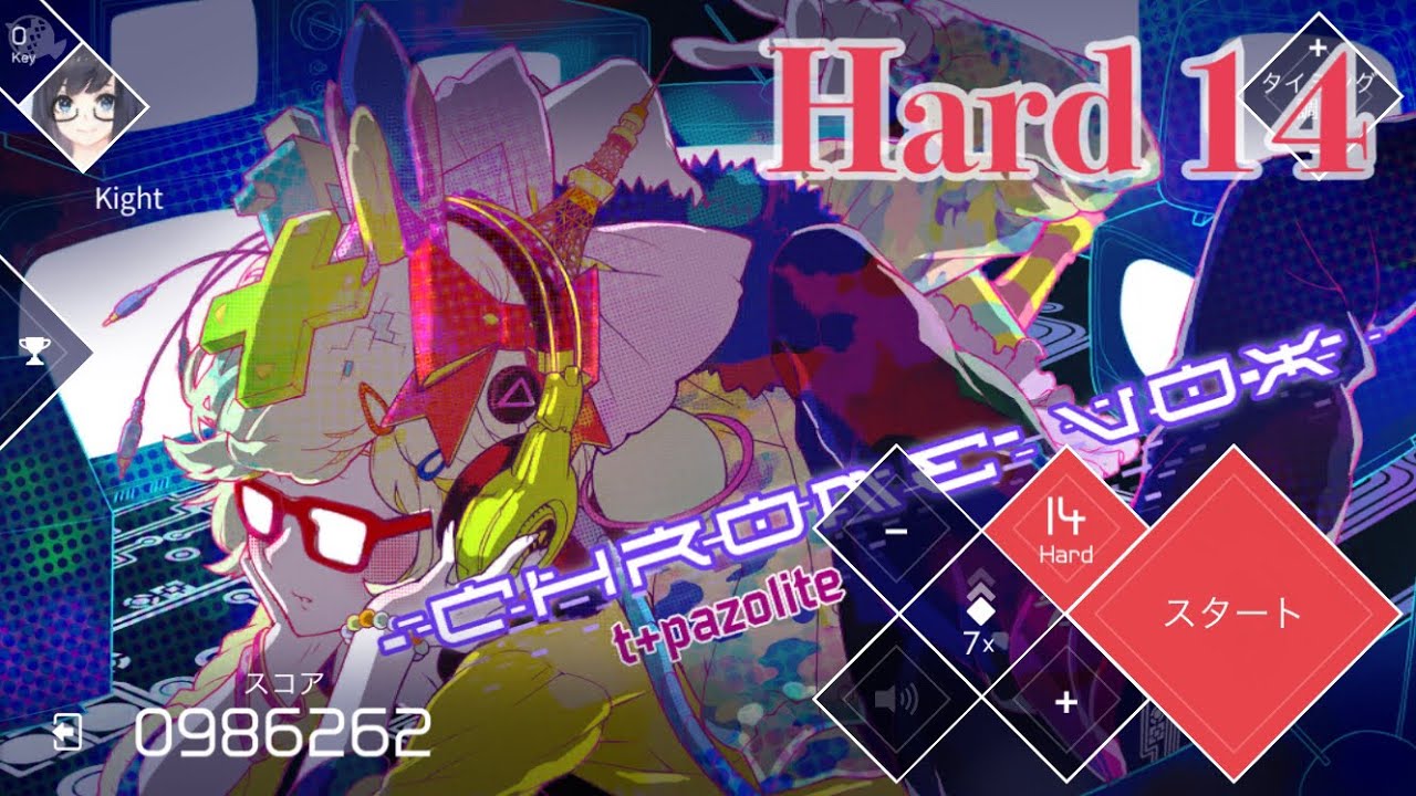 【VOEZ × CytusⅡ】Chrome VOX [Hard 14] All Perfect