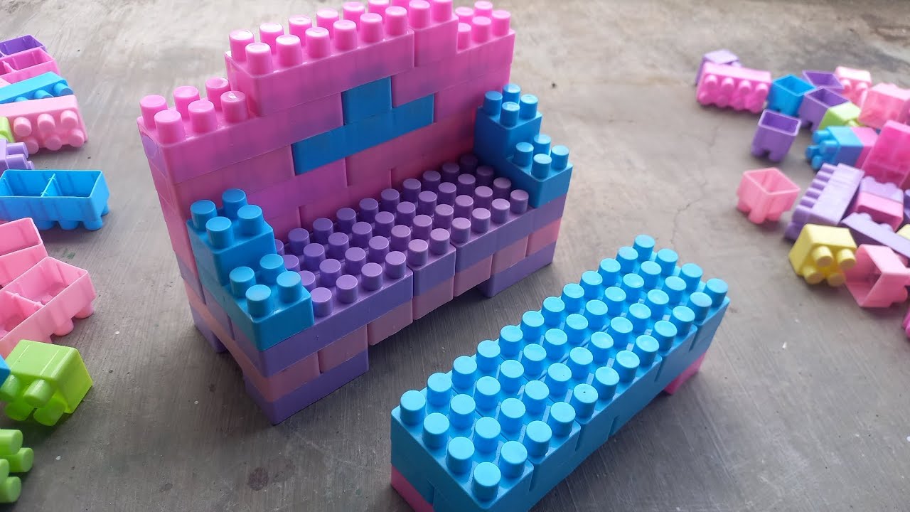Satisfying diy big sofa : asmr building blocks