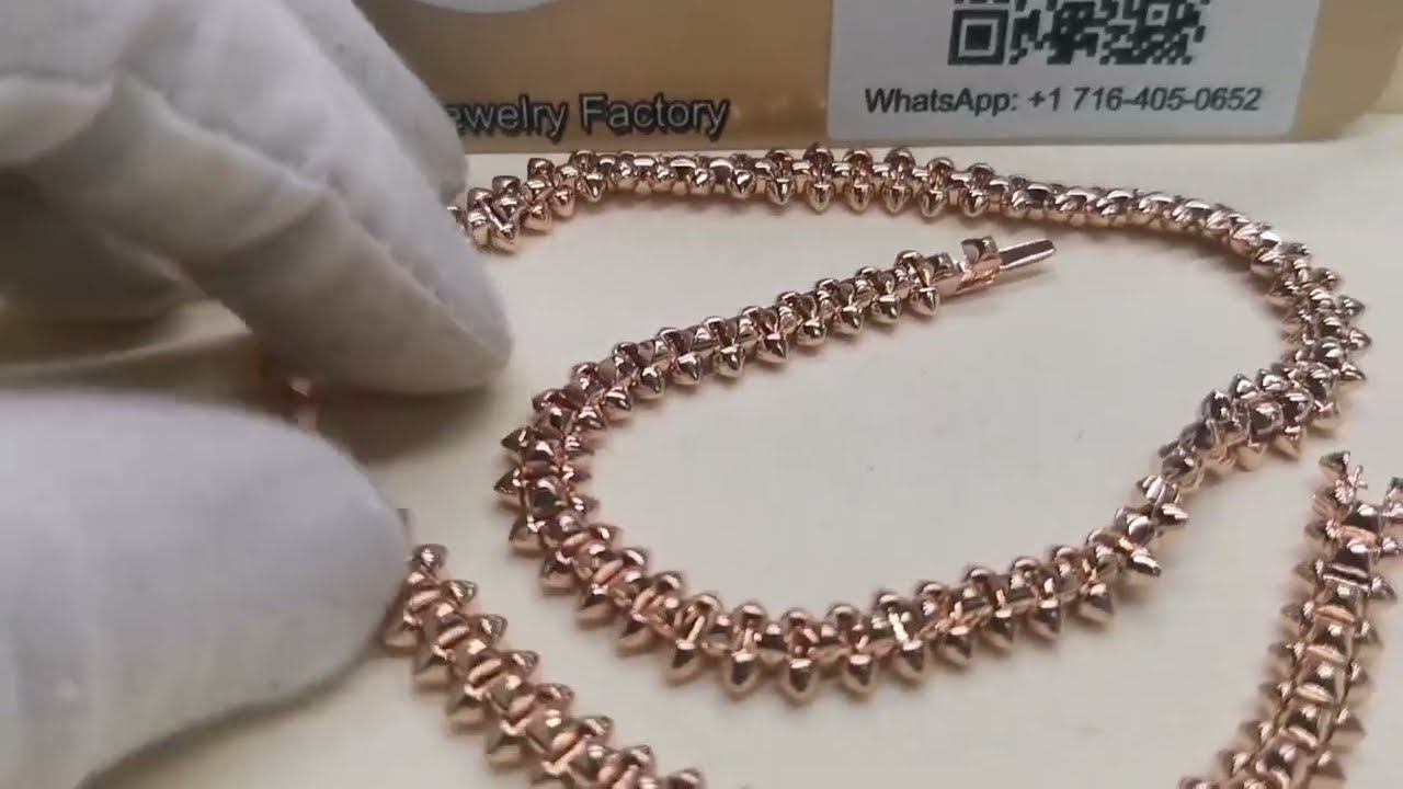 Clash de Cartier Necklace 18K Rose Gold, Real Solid Gold | Justes Factory