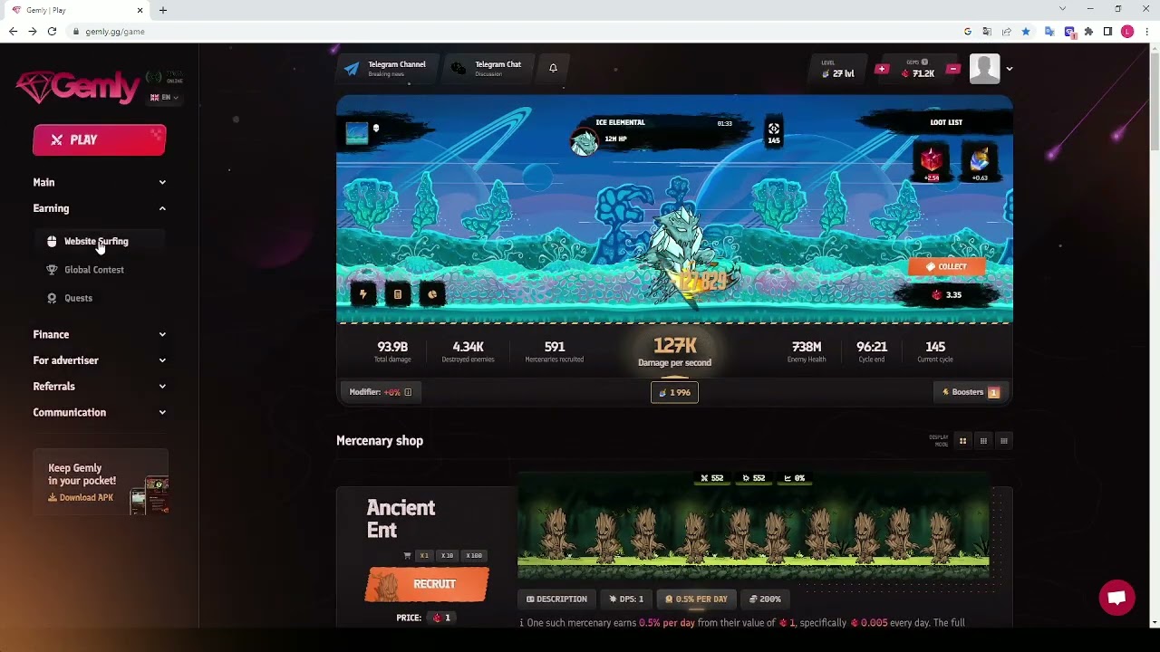 FR - Gemly nouveau play to earn GRATUIT