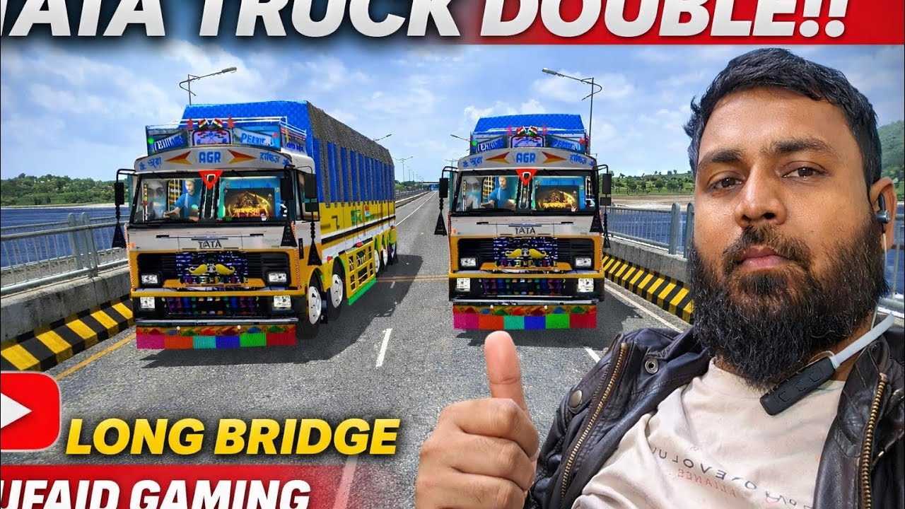 Tata Truck ka Game Play Pasand Aaye To Like i Subscribe Karen Long Bridge 🌉Truck Game